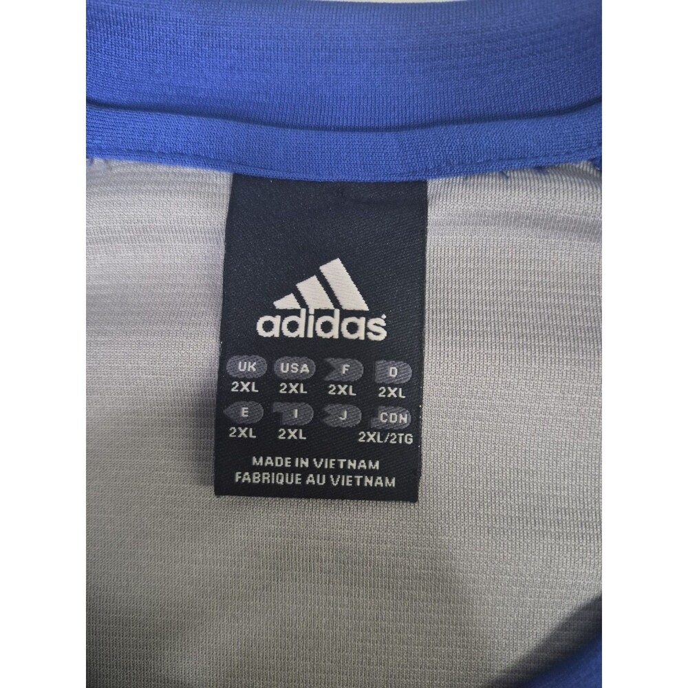 Adidas Climalite Shirt Men's Size 2XL Blue Gray Performance Moisture Wicking XXL - Picture 4 of 14